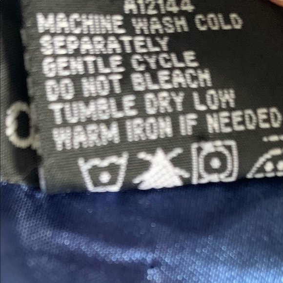 Dennis Basso Double Breasted Blue Pea Coat - Medium - Picture 8 of 8